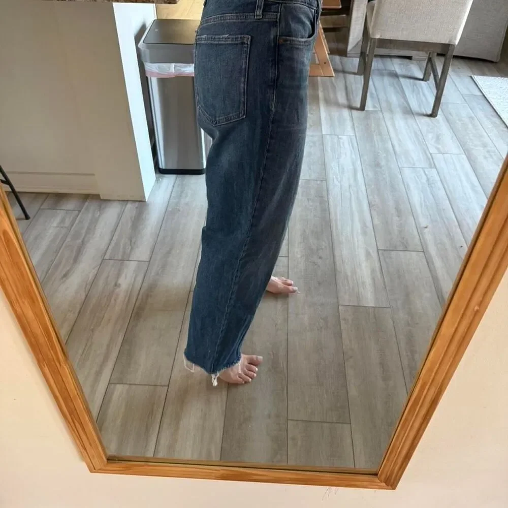 Old-navy Women's Blue and Black Jeans - Picture 3 of 4